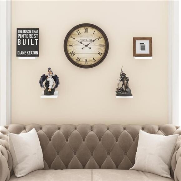 Floating Shelves for Wall, Rustic Wood Small Wall Mounted Shelves - Picture 6 of 8